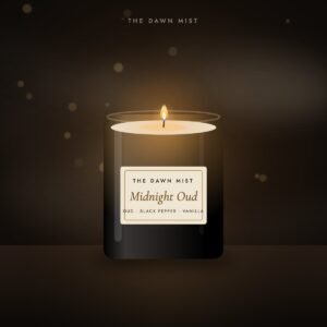 Midnight Oud scented candle – The Dawn Mist