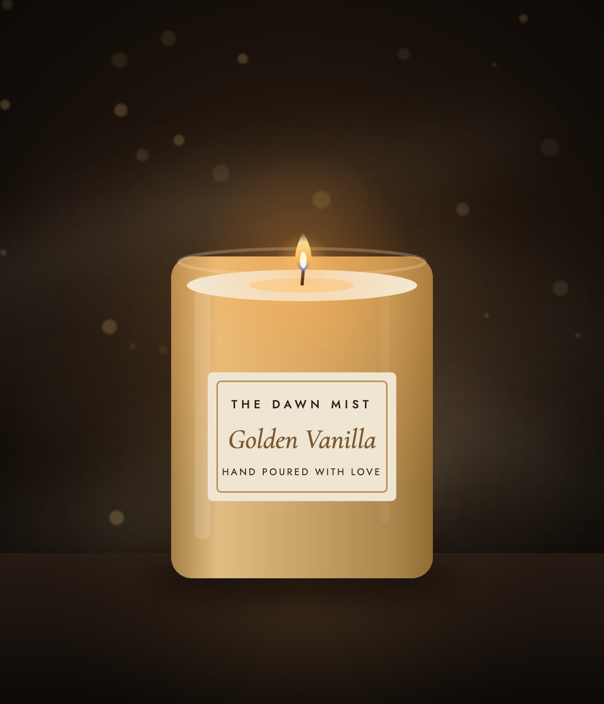 Hand-poured Dawn Mist candle