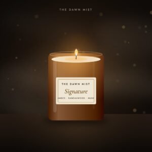 Signature scented candle – The Dawn Mist